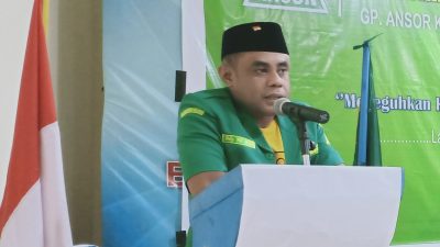 Ketua GP Ansor Halsel Ady Hi. Adam. [Foto : Ilo]