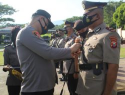 Kapolres Pimpin Sertijab 8 PJU dan Lantik Kasat Narkoba