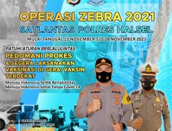 Kasatlantas Polres Halsel : Pelanggar Lalu Lintas dan Prokes Jadi Target Operasi Zebra 2021