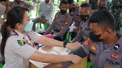 Polda Malut Gelar Kegiatan Donor Darah Sambut Hut Ke-71 Polairud