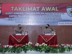 Polda Malut Gelar Taklimat Awal Audit Kinerja Tahap II Tahun 2021