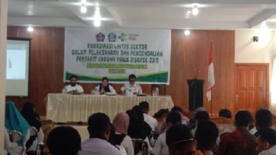 Dinkes Halsel Rakor Percepatan Vaksinasi dan Pengendalian Covid-19