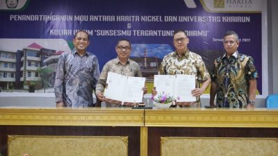 HARITA Nickel dan Unkhair Teken MoU dan Gelar Kuliah Umum