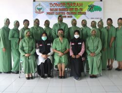 Peringati HUT Persit Kartika Chandra Kirana Ke 76, Kodim 1509/Labuha Donor Darah
