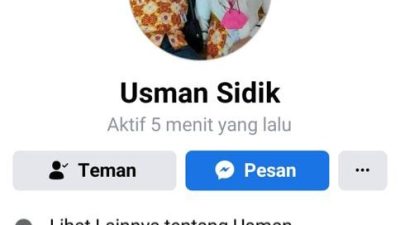 Awas.! Ada Akun Facebook Palsu Catut Nama Bupati Halmahera Selatan untuk Minipu