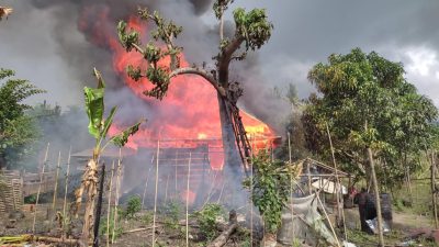 Satu Unit Rumah Di Gandasuli Halmahera Selatan Ludes Terbakar