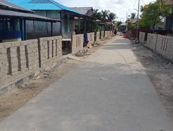 Rusdi Sidik : Pembangunan Pagar Desa 160 Meter Disulap Jadi 310 Meter Mulai Dibangun