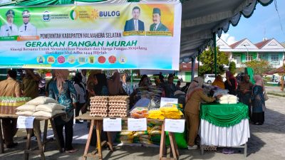 Badan Pangan Nasional Gandeng Distan Halmahera Selatan Gelar Pasar Murah
