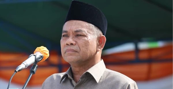 Sekda Halmahera Selatan Safiun Radjulan Pimpin Upacara Hardiknas 2024 (Foto Istimewa)