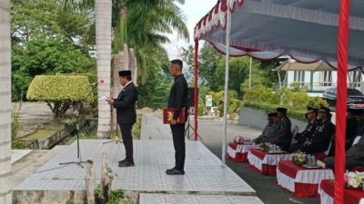 Pjs Bupati Halsel Kadri La Etje Bacakan Amanat Menpora di Upacara Hari Sumpah Pemuda 2024