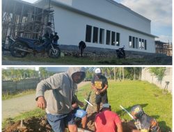 Penuhi Permintaan Warga PDAM Halsel Gerak Cepat Pasang Jaringan Air Bersih di Masjid Al-Jami Desa Buton