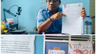 Meski Didemo PDAM Halsel Tetap Semangat Lakukan Pelayanan